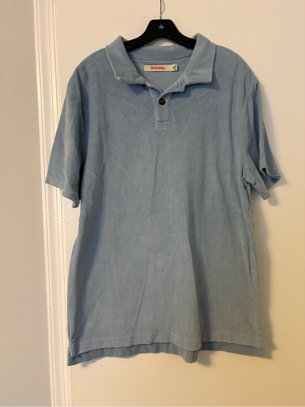 Brixton Pale Blue Terry Polo
